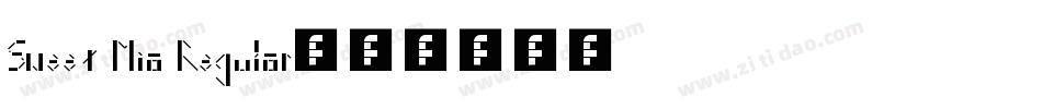 Sweet Mia Regular字体转换